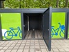 Bike+Ride-Anlage in Hohen Neuendorf: hier Box für Sonderfahrräder (© LBV)