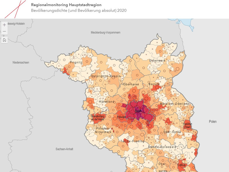 Screenshot Onlineportal Regionalmonitoring Hauptstadtregion (© LBV)
