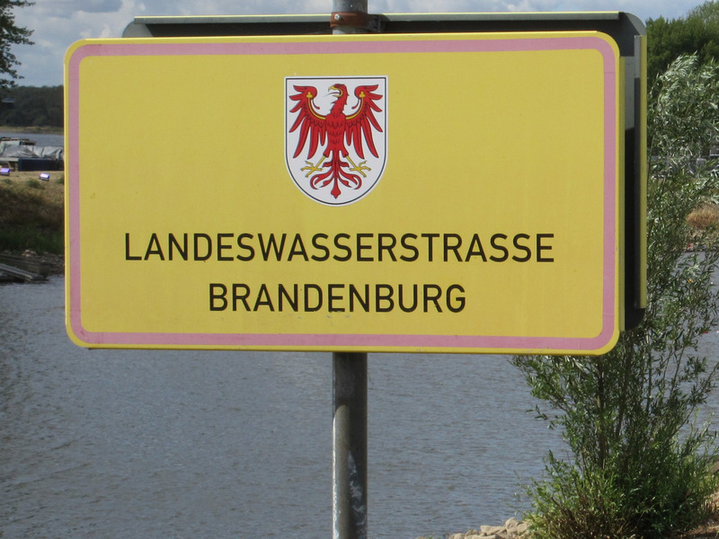Schild Landeswasserstrasse Brandenburg