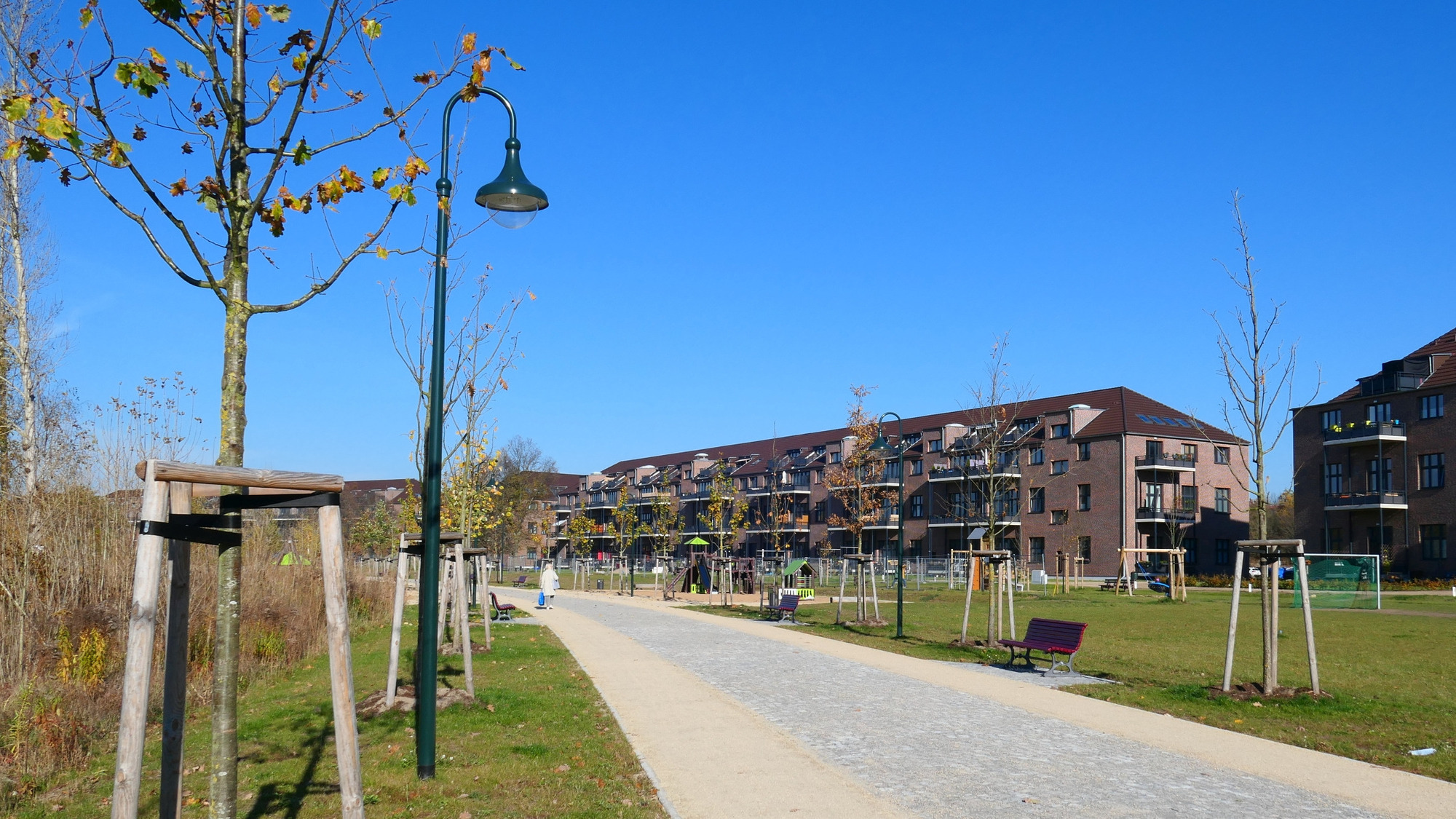 Panke-Park in Bernau, gefördert mit Stadtumbaumitteln (© LBV, Katrin Roeper)