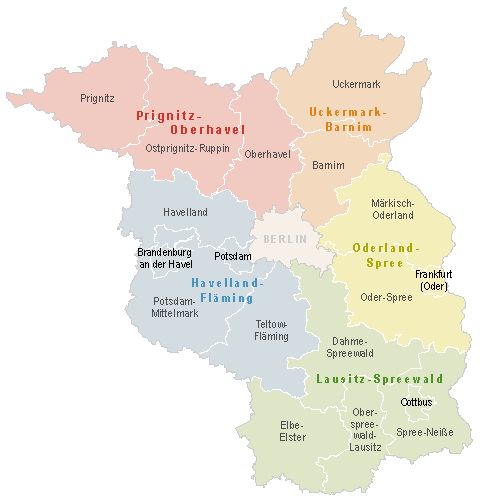 Karte Brandenburg (© LBV)