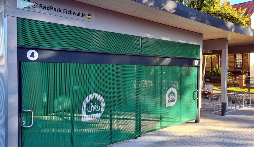 Radpark Eichwalde: Sammelschließanlage (© Bahnstadt)