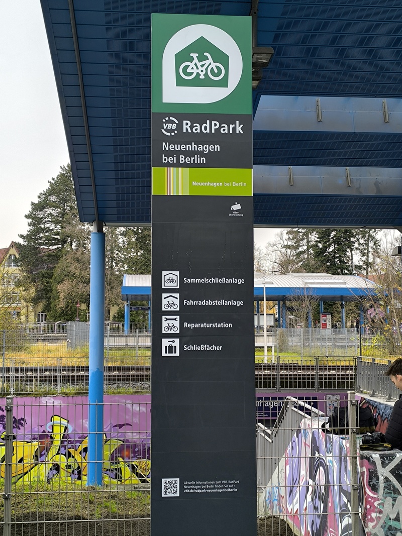 Radpark Neuenhagen bei Berlin: Infostele (© LBV)