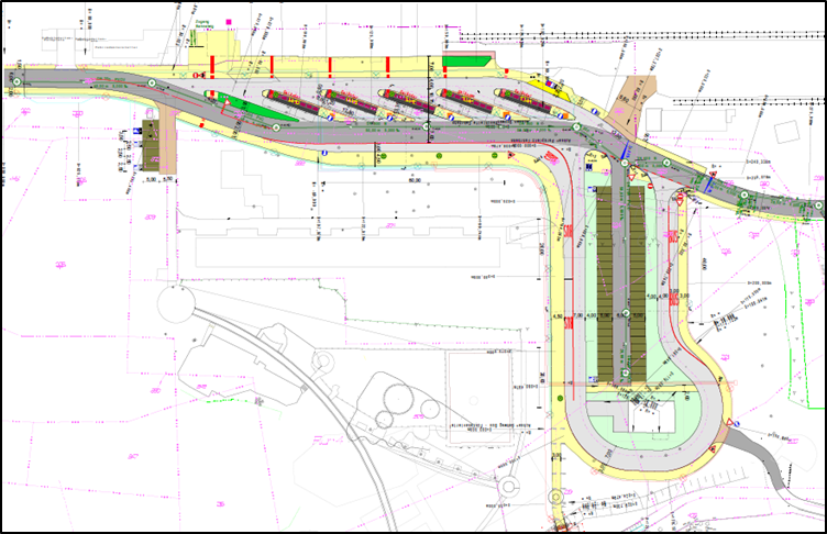 Planung des Projekts Umgestaltung der Verkehrsanlagen im Bereich Bahnhof/Luchgraben Beeskow (© Verkehrsverbund Berlin-Brandenburg)