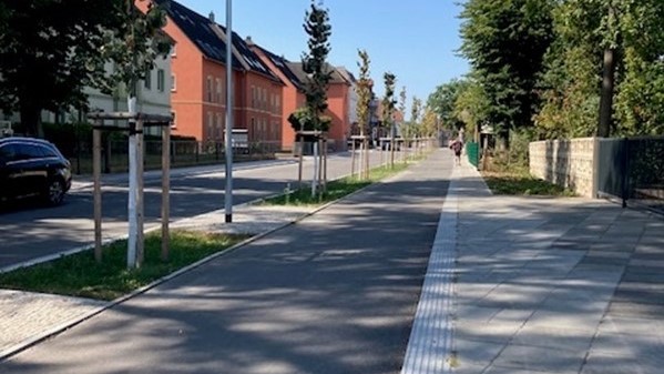die Friedensstraße Lübben (Spreewald) ist Teil der Mobilitätsachse Bahnhof - Stadtzentrum