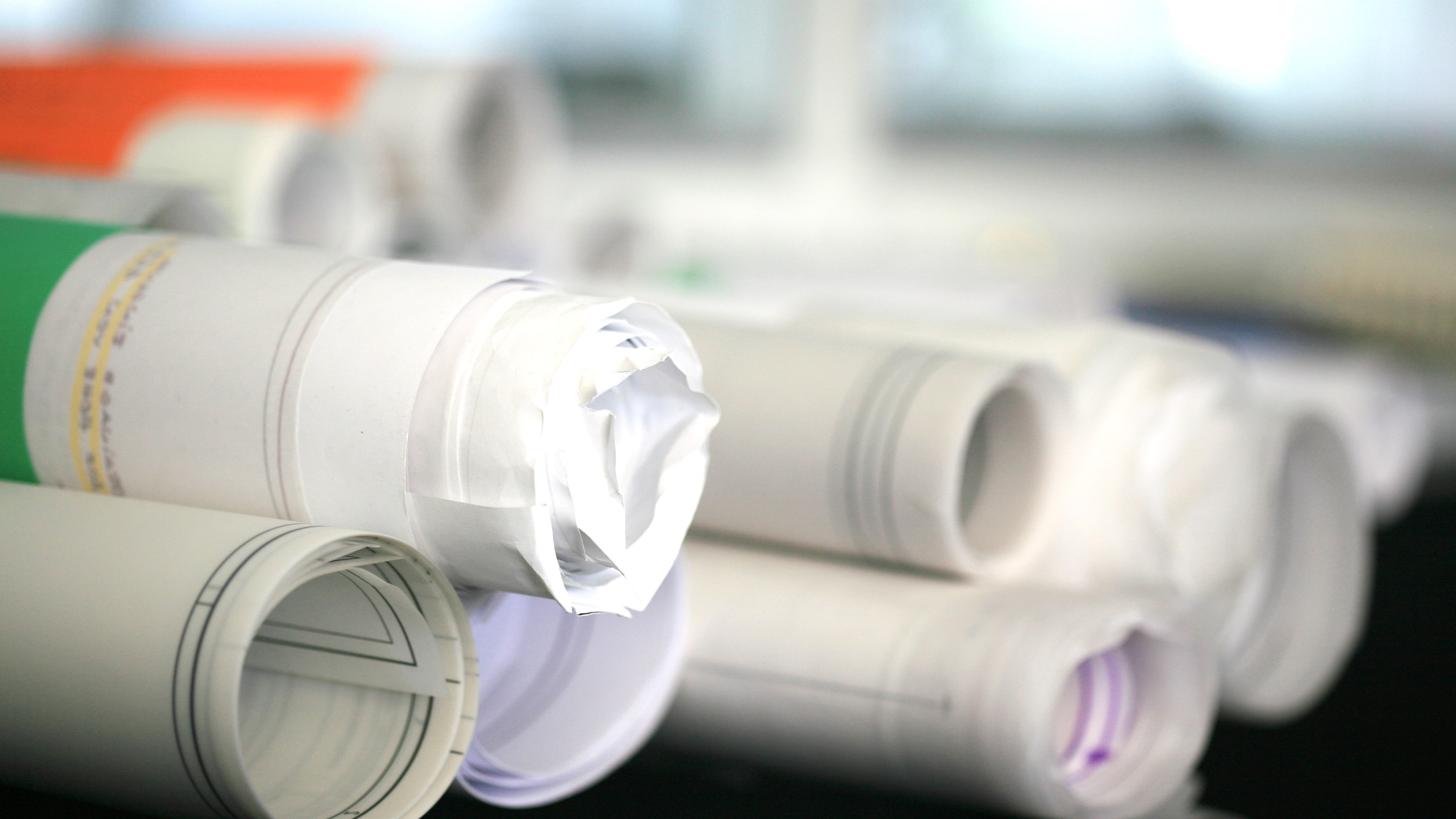 Sie sehen ein Bild von Papierrollen