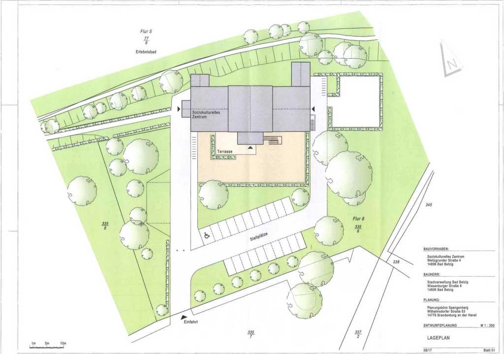 Sie sehen die Entwurfsplanung vom Umbau einer Grundschule in Bad Belzig zum soziokulturellen Zentrum