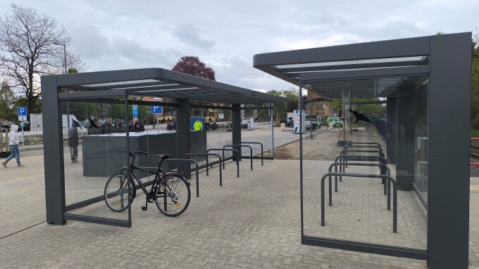 Bike+Ride-Anlage am Bahnhof Wusterhausen (Dosse) 