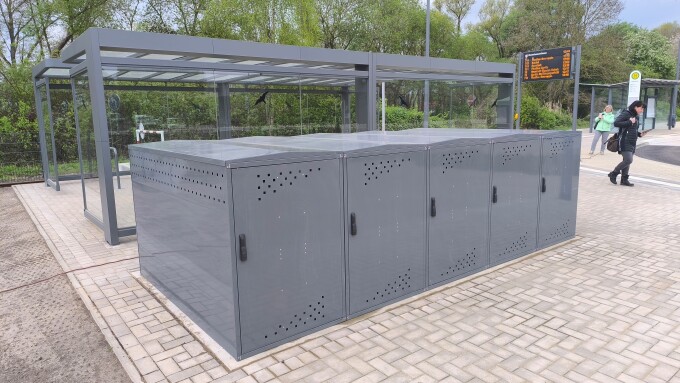 Fahrradboxen am Bahnhof Wusterhausen (Dosse) 