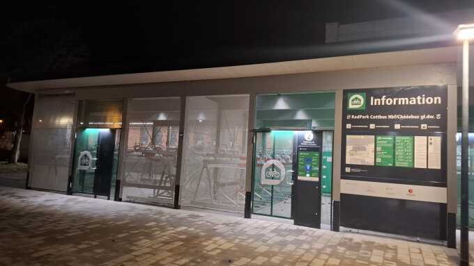 Sammelschließanlage RadPark am Hauptbahnhof Cottbus